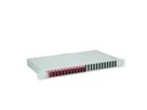 TELEGÄRTNER BASIS eco LWL-Panel mit Kupplungen, 12x SC Duplex, violett, OM4