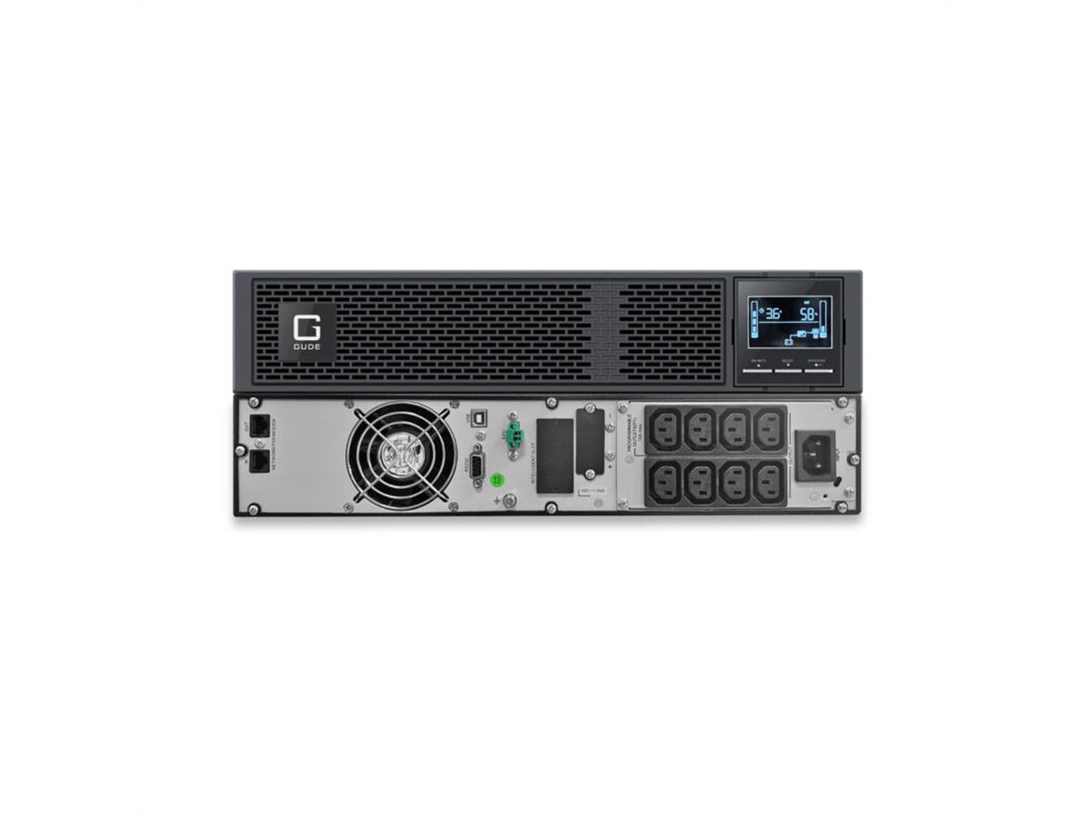 GUDE EPB 8810-1 USV 1000VA UPS Backup Tower/RM, schwarz