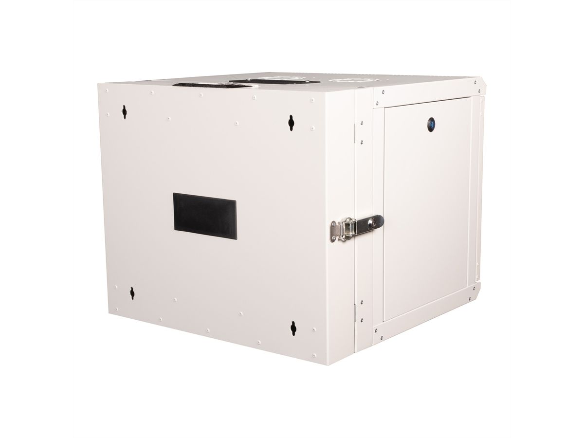 ROLINE 19-Zoll Wandgehäuse Pro 9 HE, 600x600 BxT zweiteilig schwenkbar grau