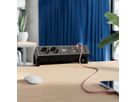 BACHMANN DESK2 2xSchutzkontakt USB A&C, USB Charger 22W 1xABD 0,2m GST18 Schwarz