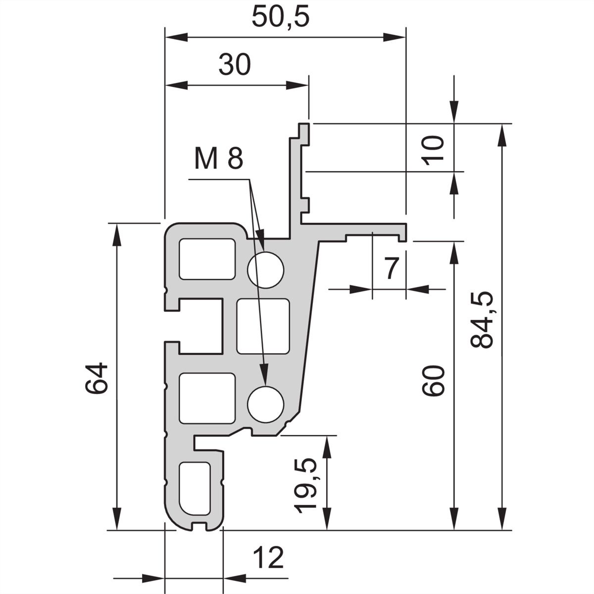 SCHROFF GEST.HD 19"25HE553B 900T 7021