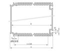 SCHROFF HF-Tubus - HF-TUBUS 3HE 21TE 167.0T