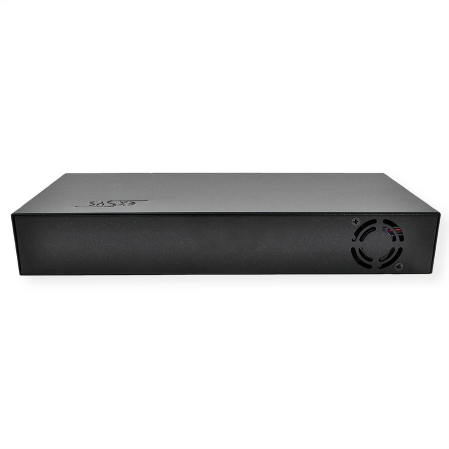 EXSYS EX-1116HMVS 16 Port USB 3.2 Gen1 HUB inkl. Din-Rail Kit Surge Protection