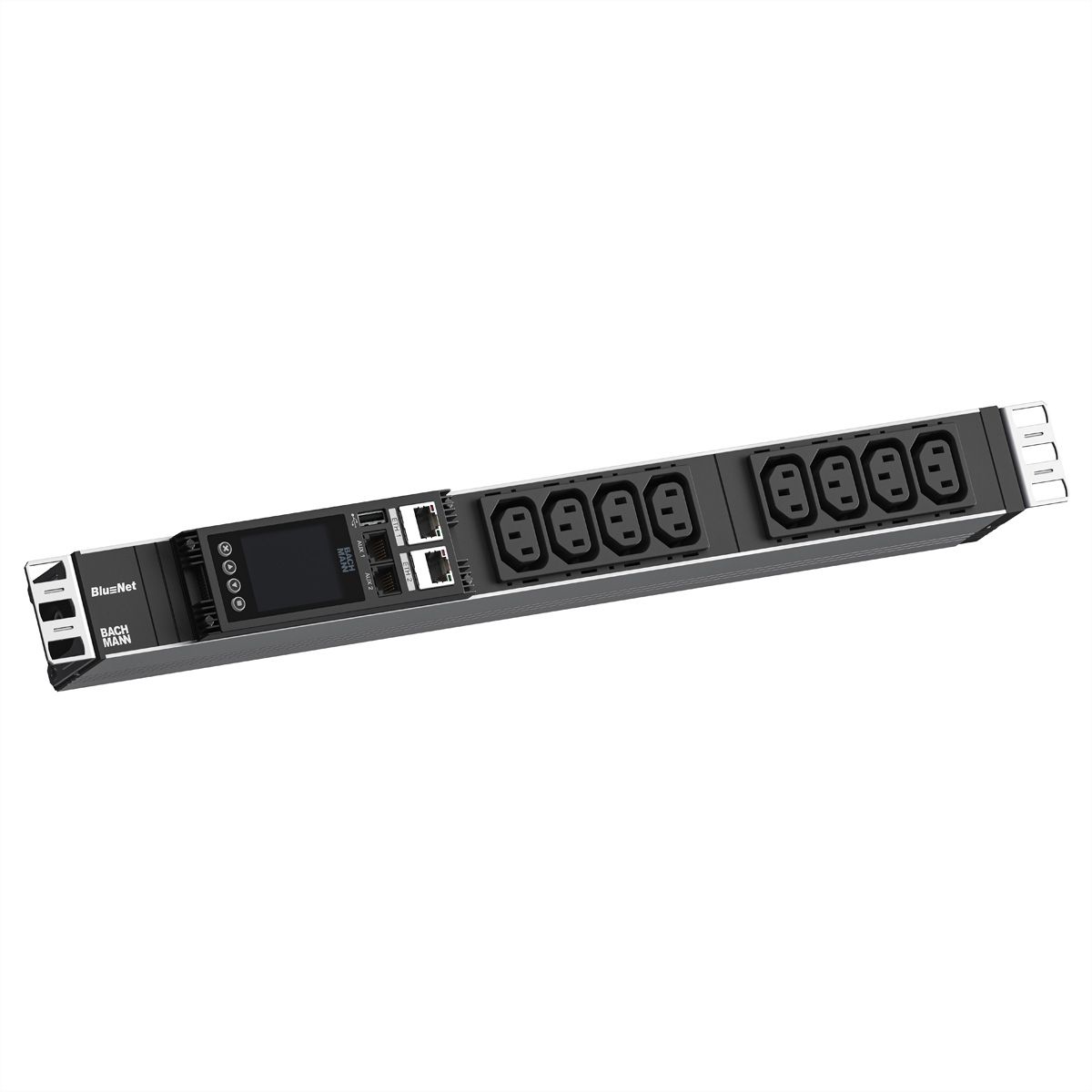 BACHMANN BN ESSENTIAL Metered 19" 8xC13, L=2,0m CEE7/7