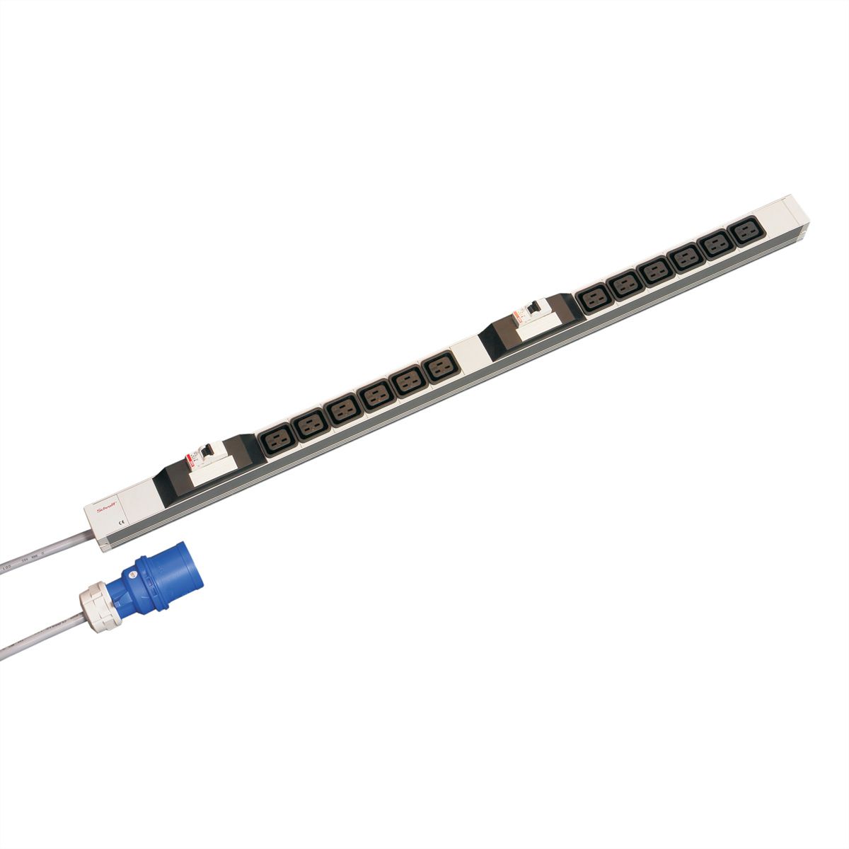 SCHROFF IEC-Steckdosenleiste, C19 - STECKDL. 32A 12XC19 947,5LG