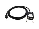 EX-2311-2IS USB2.0 C zu 1 x RS-232 1,8m 15KV Überspannungsschutz FTDI Chip-Set, schwarz, 1,8 m