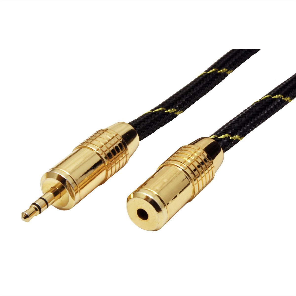 ROLINE GOLD 3,5mm Audio-Verlängerungskabel ST/BU, 5 m