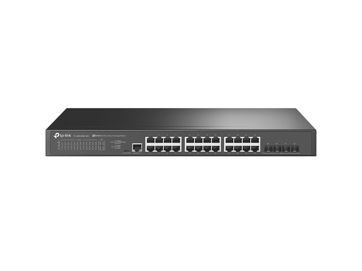 TP-Link JetStream ™ 24-Port 2.5GBASE-T L2+ Managed Switch with 4 10GE SFP+ Slots
