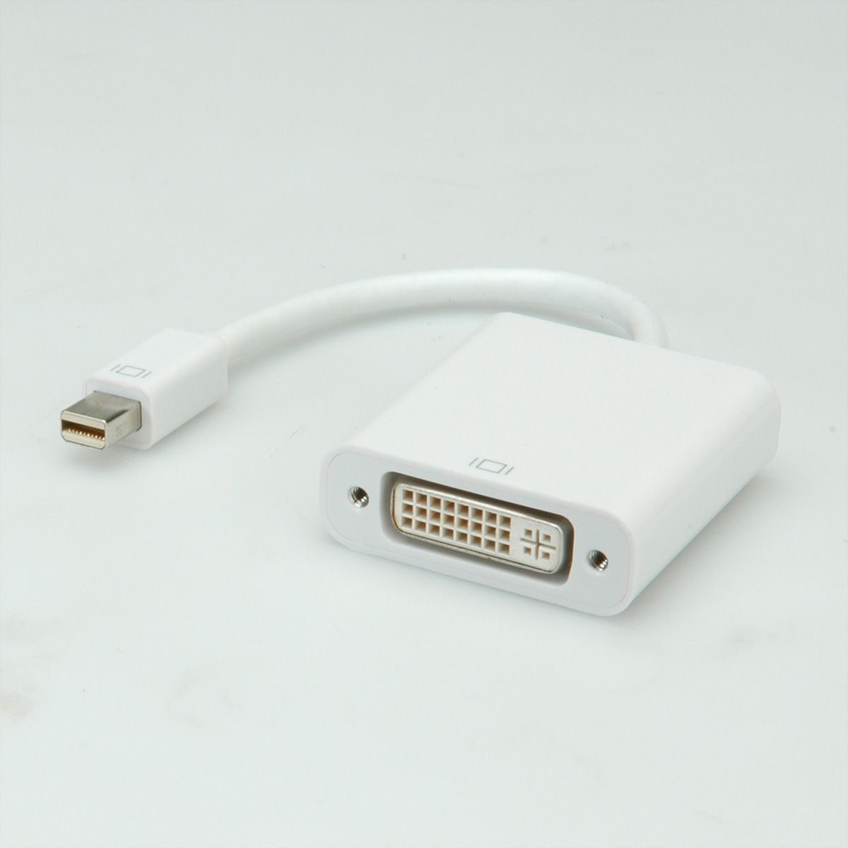 ROLINE Mini DisplayPort-DVI Adapter, Mini DP ST - DVI BU