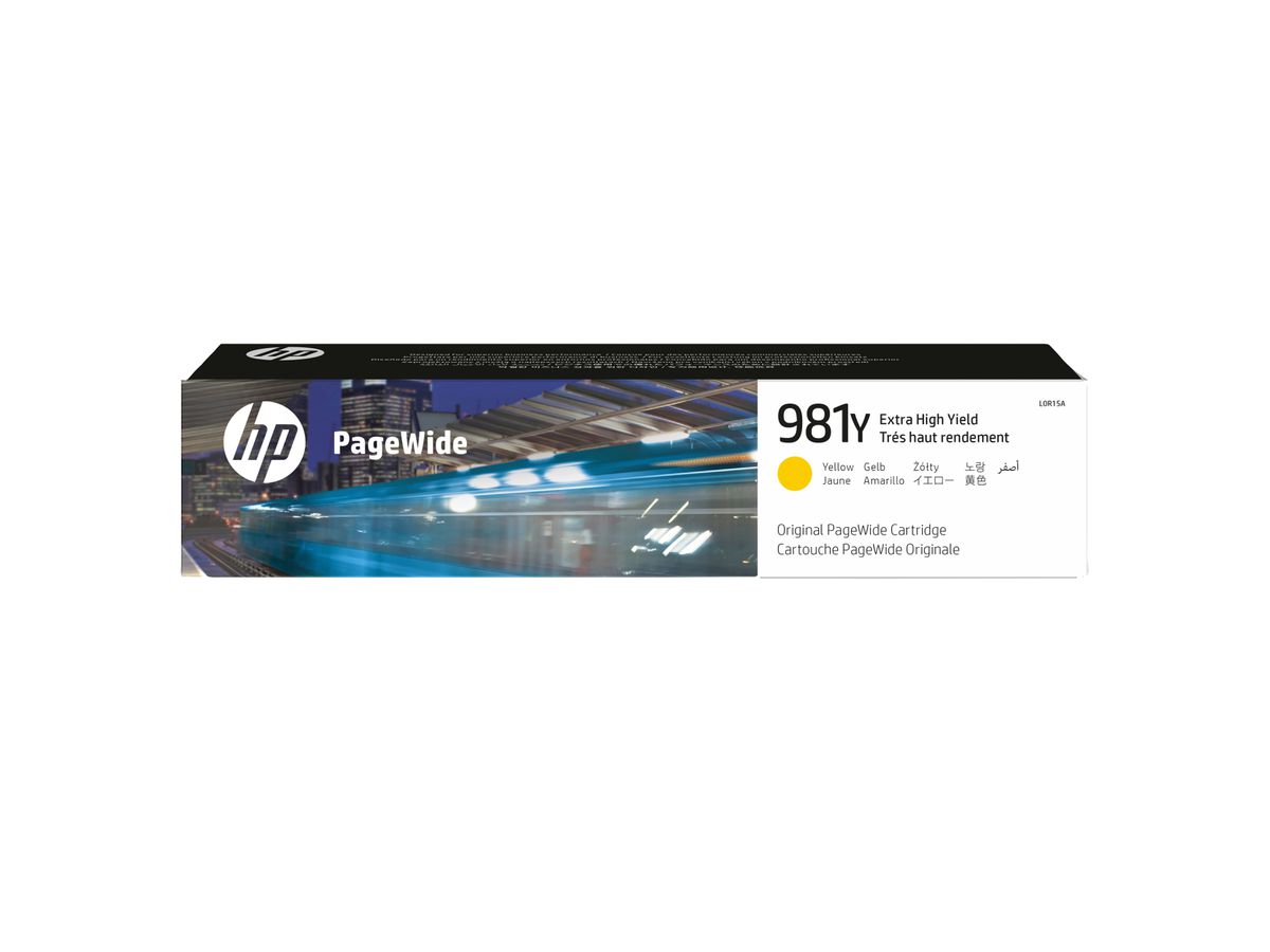 HP 981Y Gelb Original PageWide Druckerpatrone mit sehr hoher Reichweite