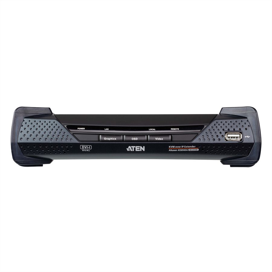 ATEN KE6940AR DVI KVM Over IP Extender nur Empfänger