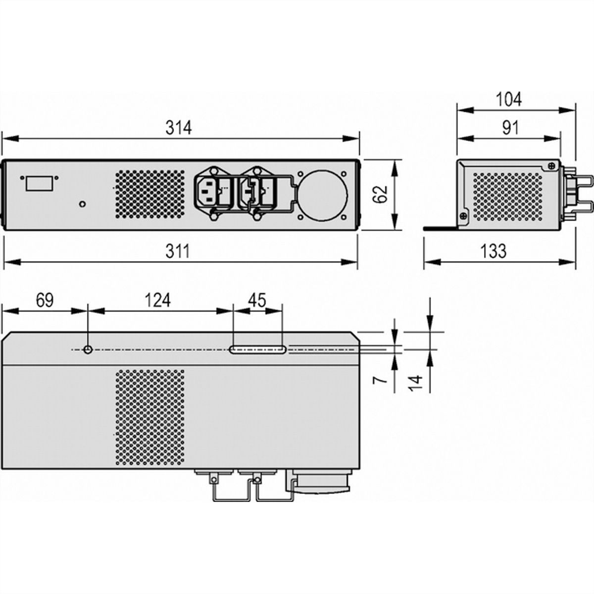 SCHROFF AC-Netzumschaltung für LHX 20 - AC-NETZUMSCHALTUNG