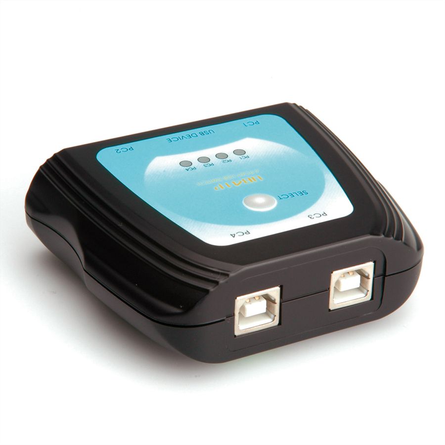 VALUE Manueller USB 2.0 Druckerswitch, 4fach