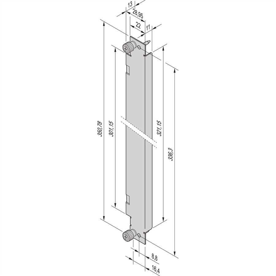 SCHROFF AdvancedTCA-Frontplatten - FRONTPL.8HE 6TE VA PS ATCA
