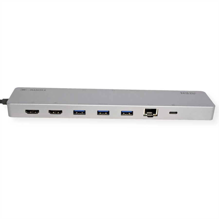 ATEN UH3240 USB-C Dock 4K Dual Display mit Power Passthrough