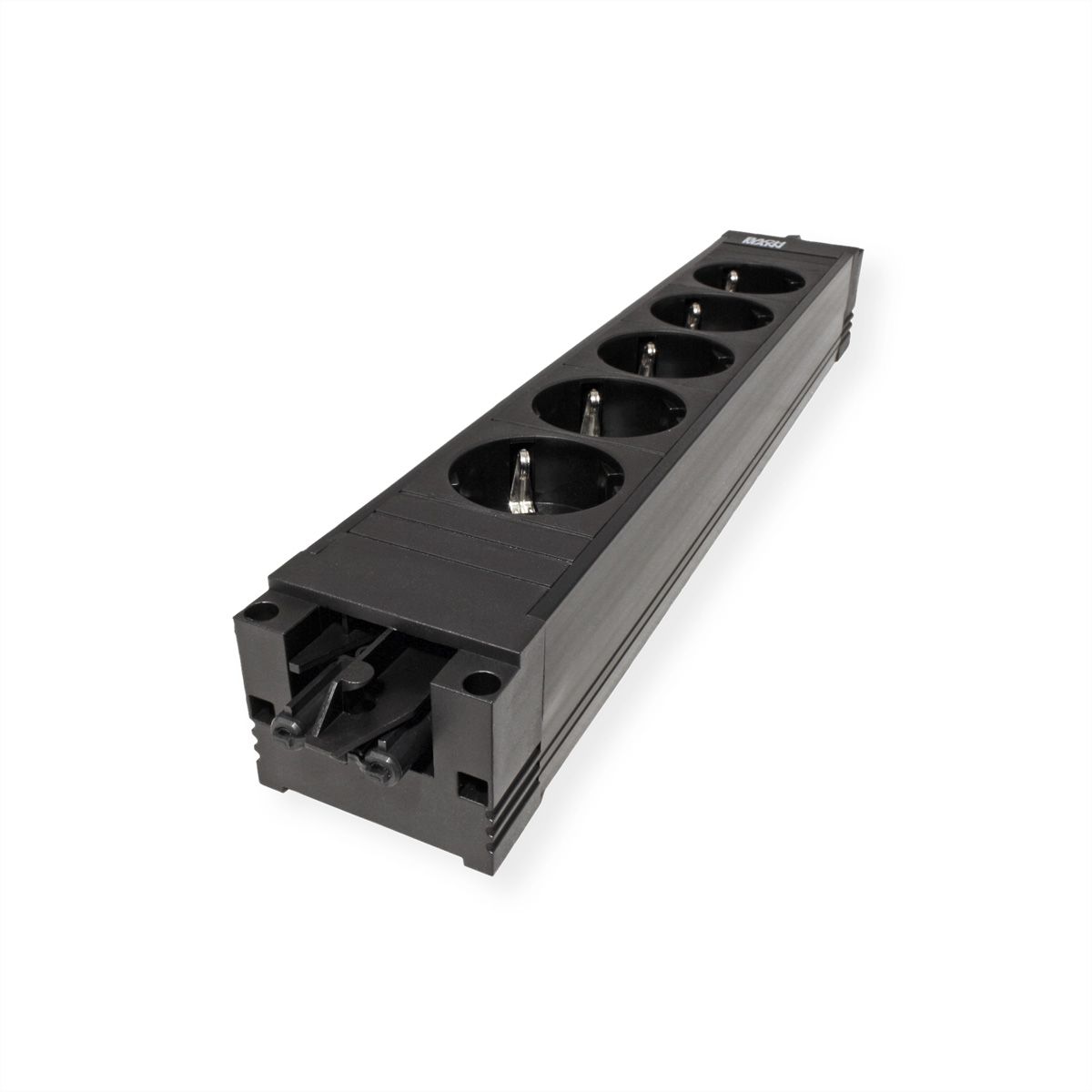 BACHMANN STEP BASE Schutzkontakt, 5x CEE7/3, schwarz