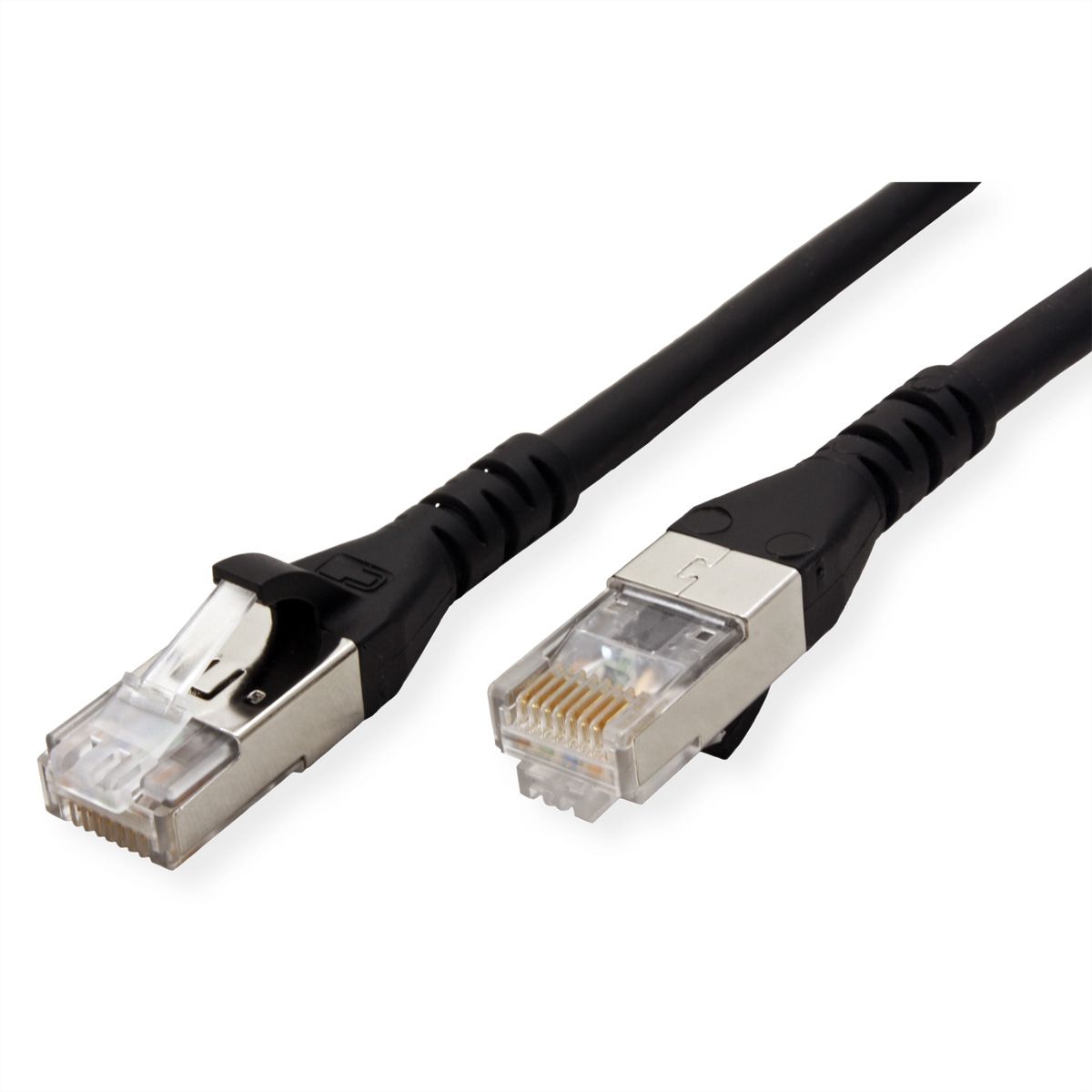 METZ CONNECT Patchkabel Cat.6A AWG 26, LSOH, schwarz, 25 m