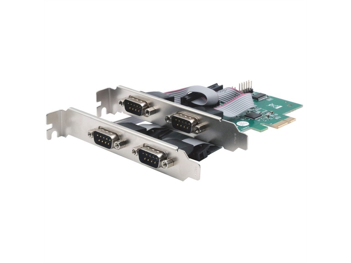 EXSYS EX-46014 4S Seriell RS-232 PCIe Karte