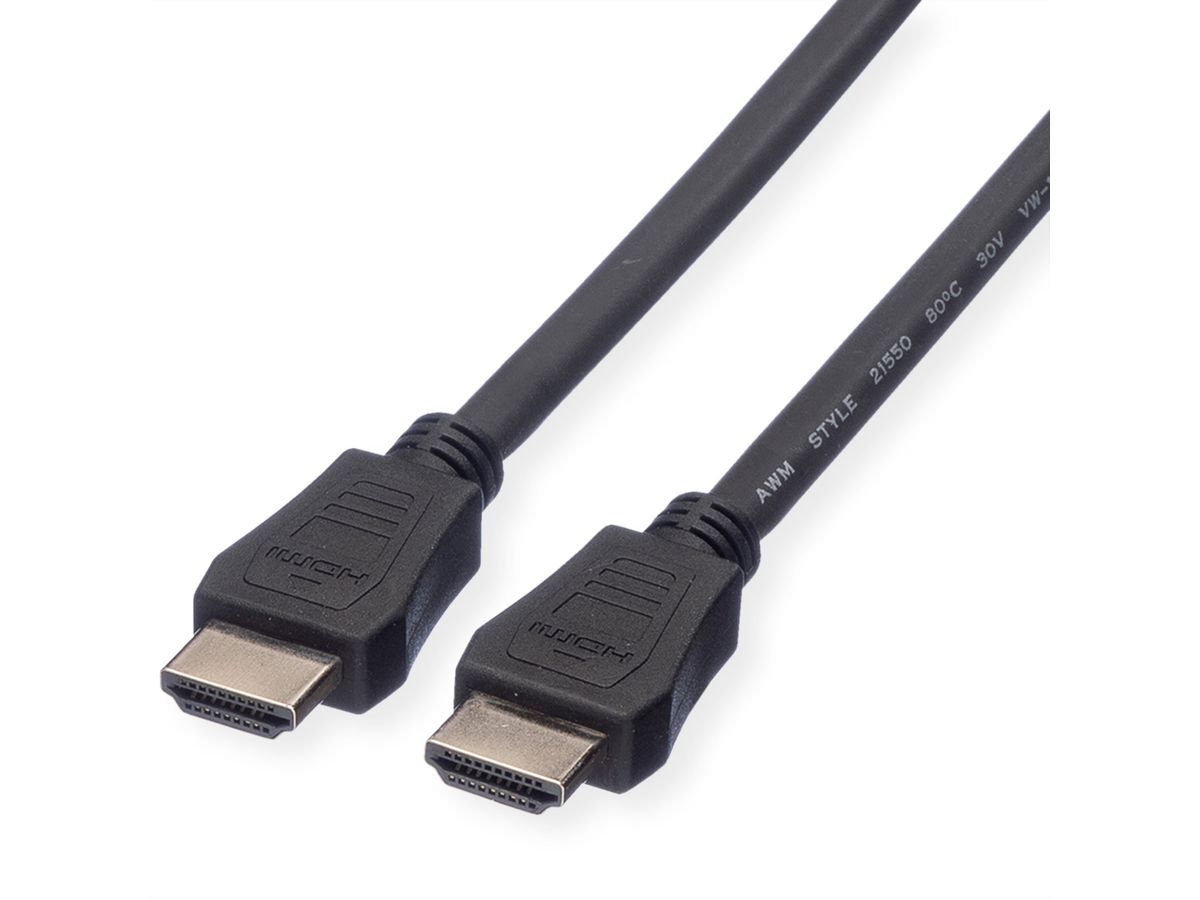 VALUE HDMI High Speed Kabel mit Ethernet, LSOH, schwarz, 7,5 m