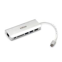 ROLINE Dockingstation USB Typ C, HDMI 4K, USB, SD/MicroSD, Gigabit Ethernet