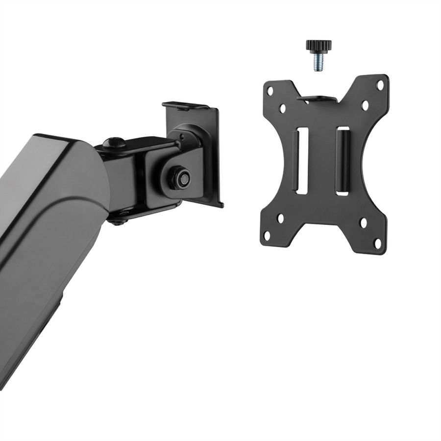 VALUE Dual LCD-Arm Trägerstange, 4 Gelenke, Tischmontage, 17-32 Zoll, bis 2x 9 kg