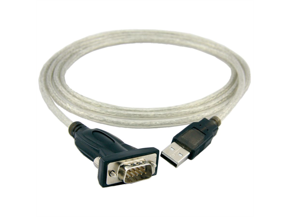 ROLINE Konverter-Kabel USB-seriell, 1,8 m