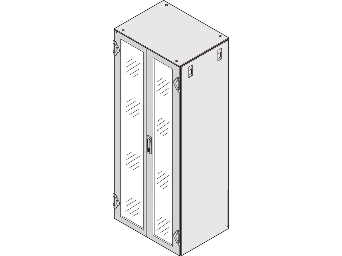 SCHROFF DPL.TUER VRGL.1600H800B 7035