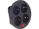 BACHMANN Steckdoseneinsatz 4-fach S, Steckdoseneinsatz 4f o.Deckel,Thermosch.