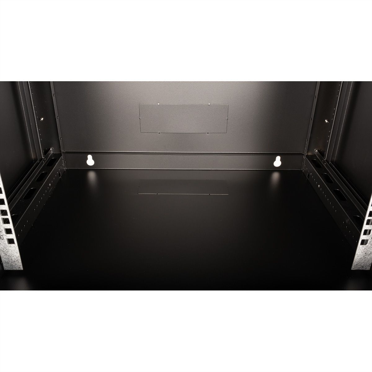 VALUE 19-Zoll Wandgehäuse 6HE, 600x450mm schwarz, Bausatz