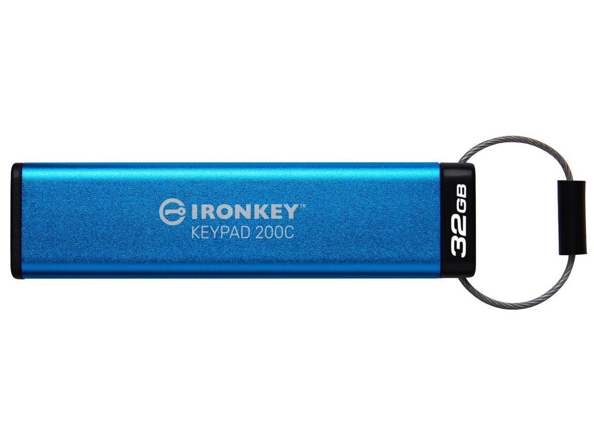 Kingston Technology IronKey 32GB USB-C Keypad 200C, FIPS 140-3 Lvl 3 (ausstehend) AES256