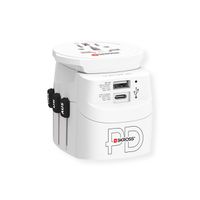 Skross PRO Light USB A/C 30PD World Reiseadapter, Weltweit