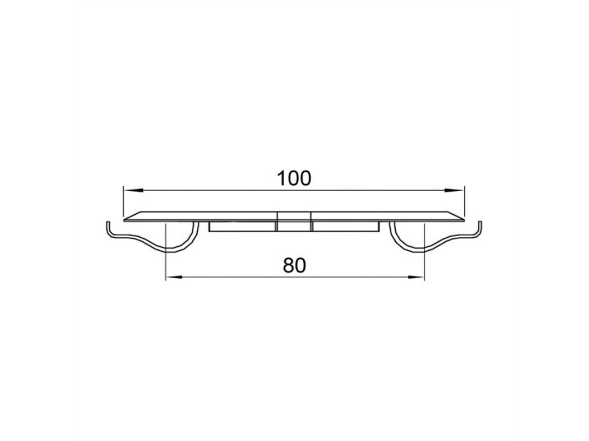 BACHMANN Easy-Cover-Quadro weiss