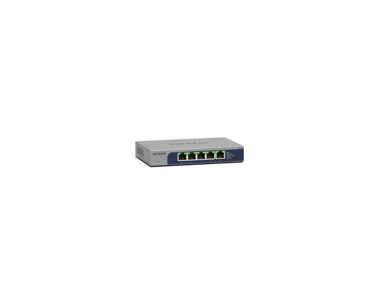 NETGEAR MS105-100EUS Netzwerk-Switch Unmanaged 2.5G Ethernet (100/1000/2500) Power over Ethernet (PoE) 1U