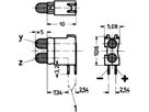 SCHROFF Doppel-LED, kurze Bauform, x 3,2 mm - DOPPEL-LED 3.2 GE/GR 2MA 1EB