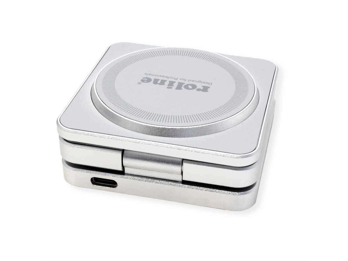 ROLINE 3-in-1 Induktions-Ladestation, faltbar, für Apple