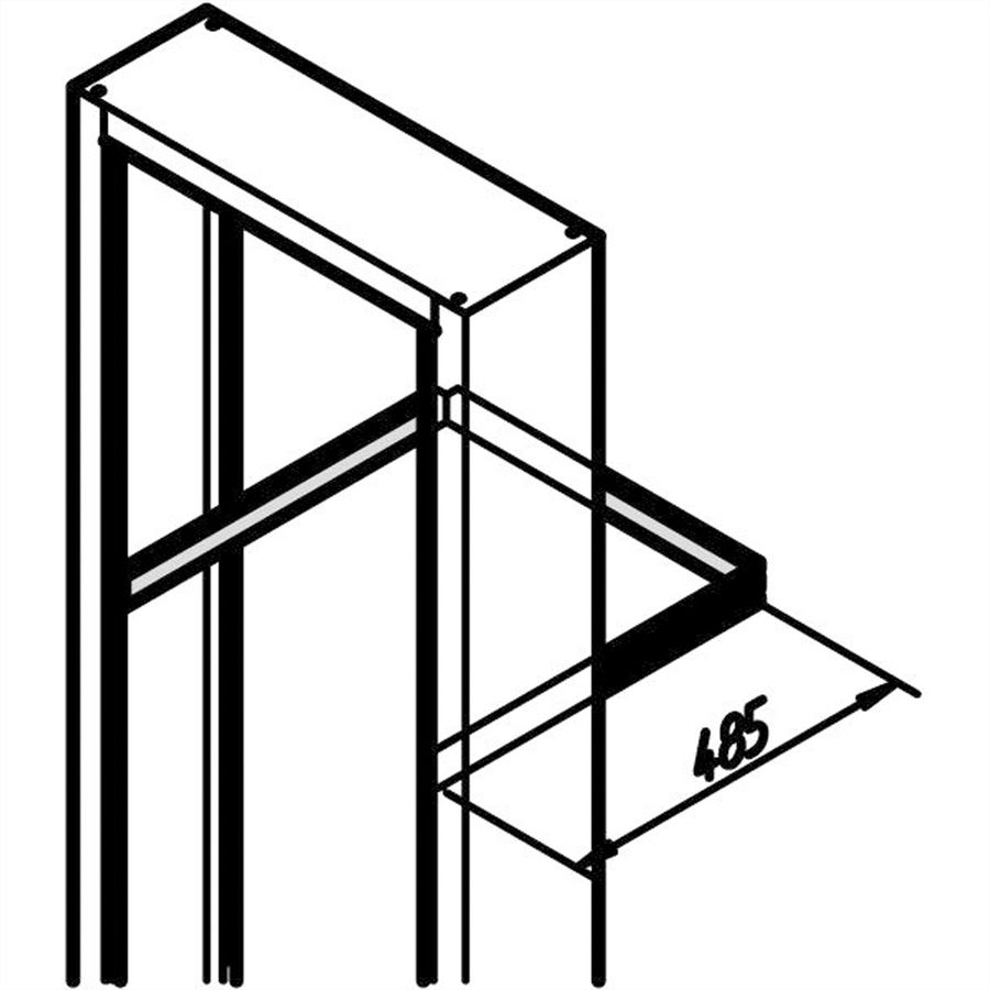 SCHROFF Kabelabfangschiene - KABELABFANGSCHIENE 483L