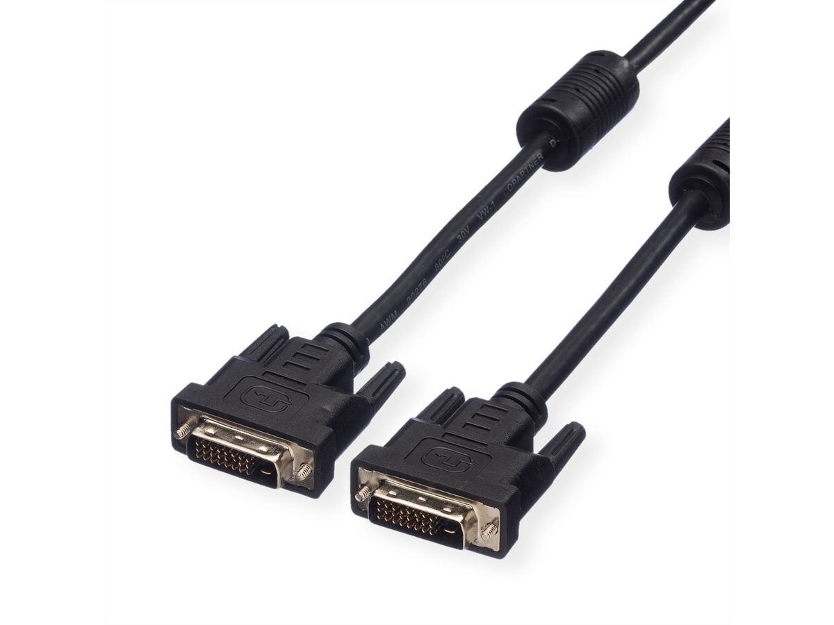 VALUE Monitorkabel DVI, DVI ST-ST, (24+1) dual link, 1 m