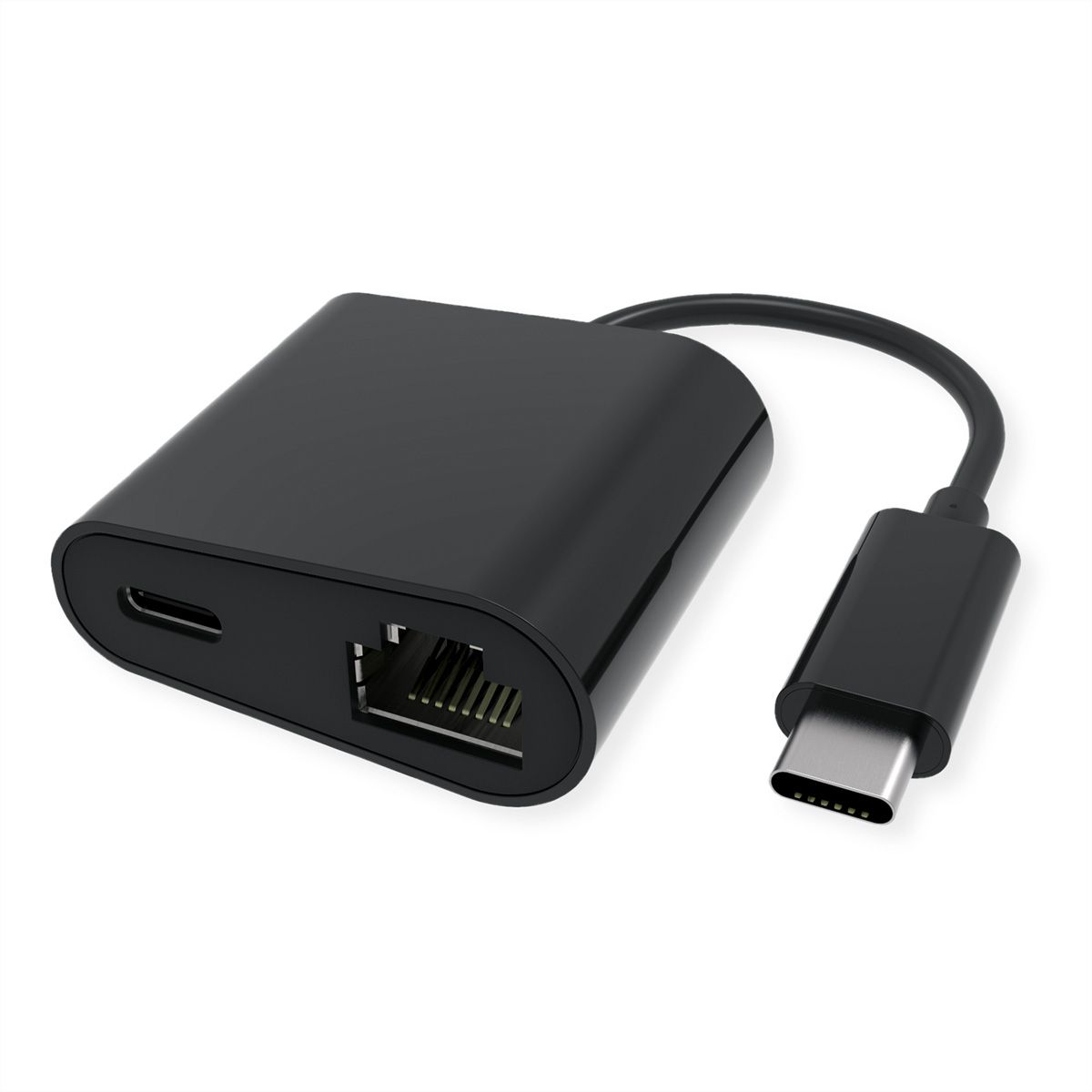 VALUE USB-C zu Gigabit Ethernet Konverter, PD Port, 100W