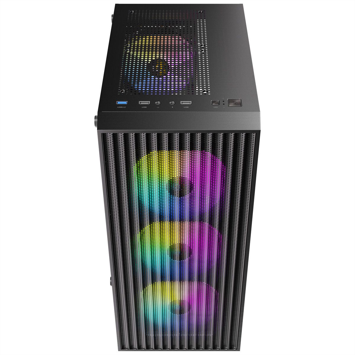 ANTEC AX27 RGB Elite PC Gehäuse Midi Tower Gaming ATX, schwarz