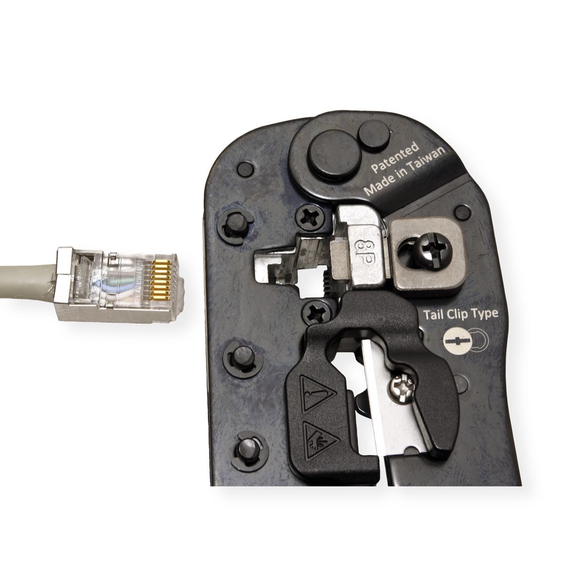 VALUE Crimpzange RJ45 (8P8C) mit/ohne Schirmanschluss