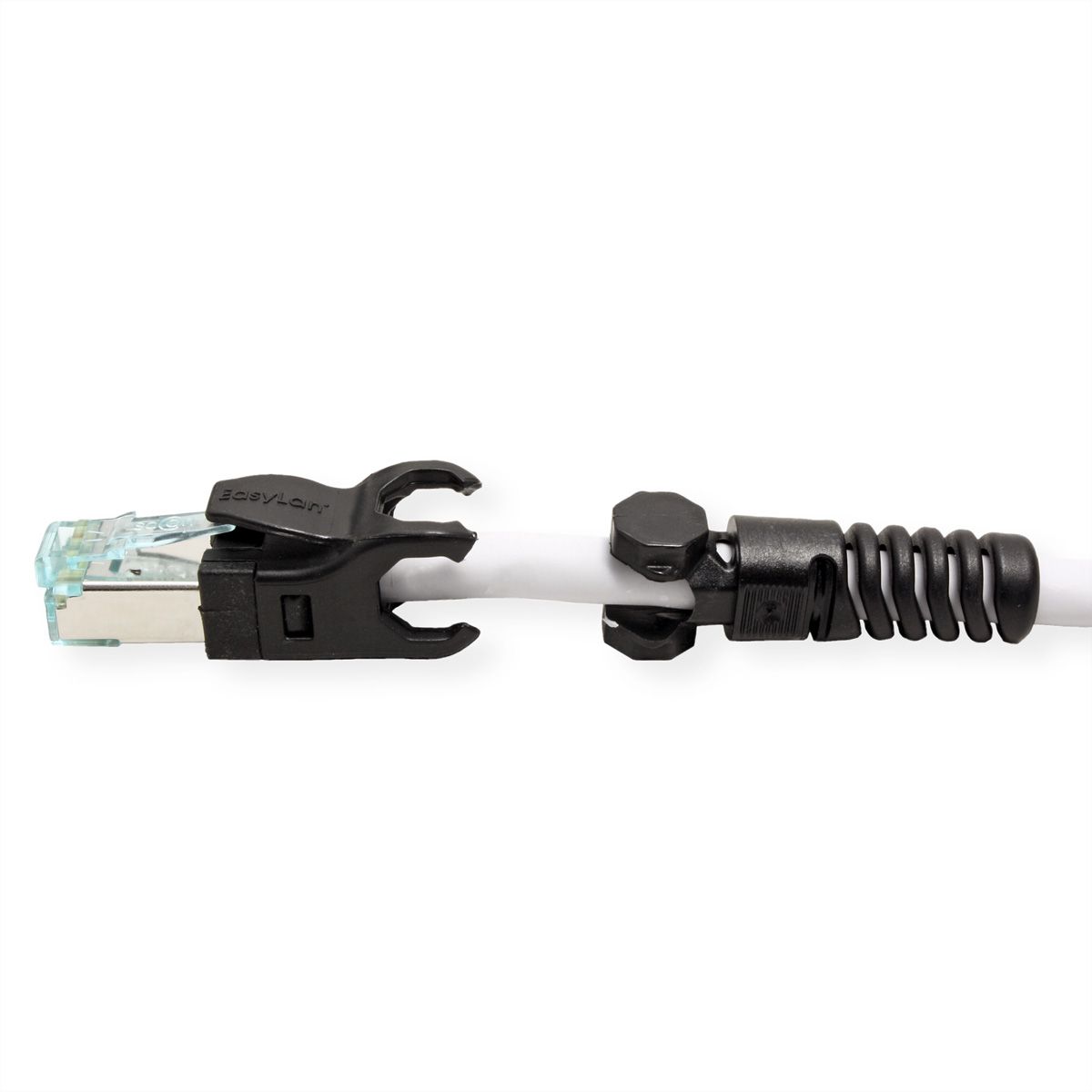EasyLan VarioBoot Patchkabel Cat.6A, S/FTP, grau, 0,5 m