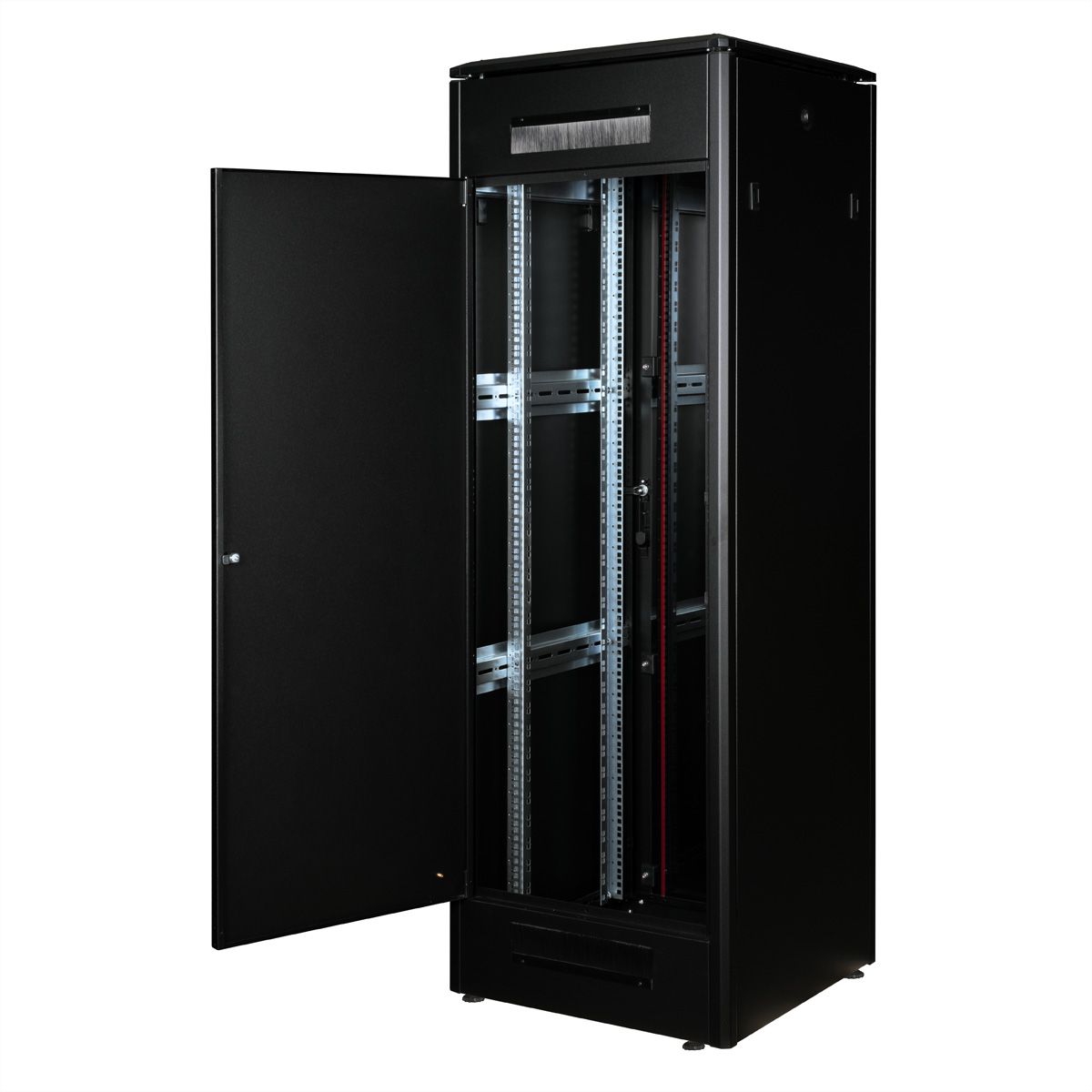 ROLINE 19-Zoll Netzwerkschrank Pro 36 HE, 600x600 BxT Glastür schwarz