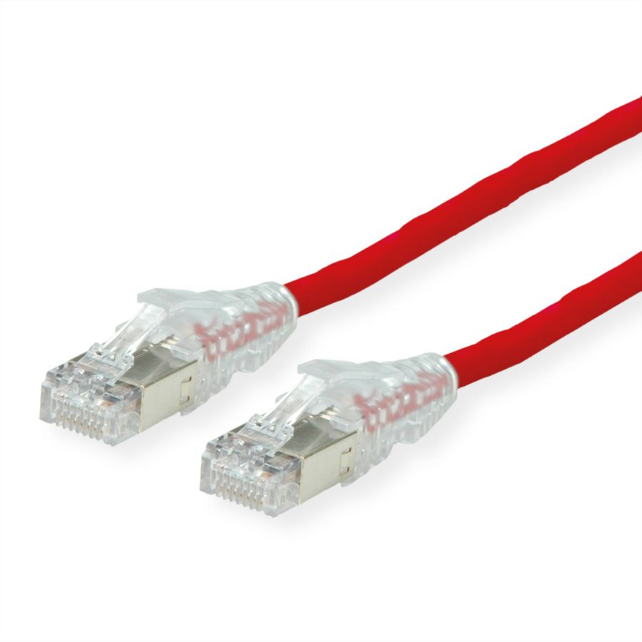 DÄTWYLER Patchkabel Cat.6A (Class EA) S/FTP, CU 7702 flex LSOH, AMP v2, rot, 0,5 m