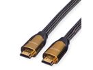 ROLINE 4K PREMIUM HDMI Ultra HD Kabel mit Ethernet, ST/ST, schwarz, 3 m