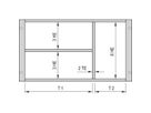 SCHROFF Gemischter Ausbau als Bausatz - AUSBAUSATZ 6HE/3HE 40TE