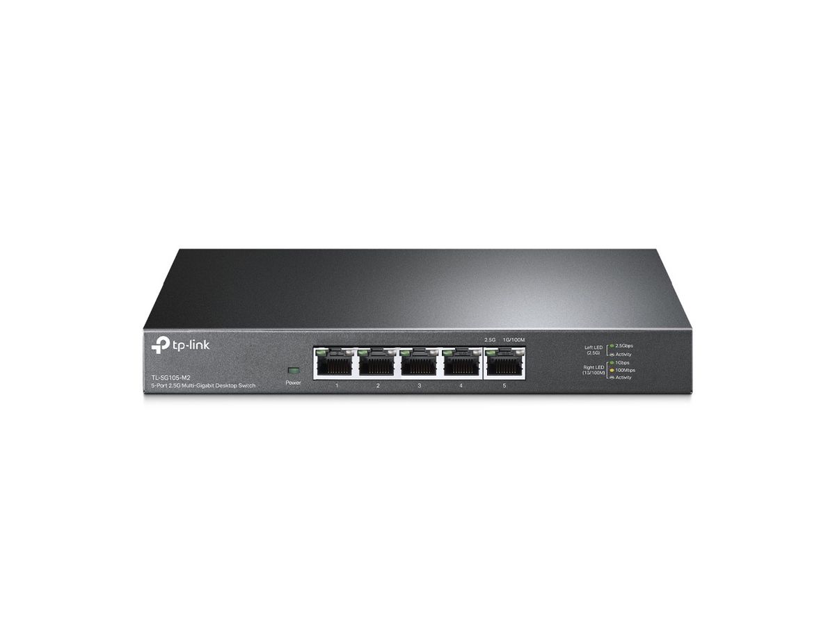 TP-Link TL-SG105-M2 Netzwerk-Switch Unmanaged 2.5G Ethernet (100/1000/2500) Schwarz