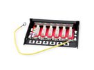 ROLINE Mini-Patchpanel, Kat.6A (Class EA), 6x RJ45, 0,5HE, geschirmt, schwarz