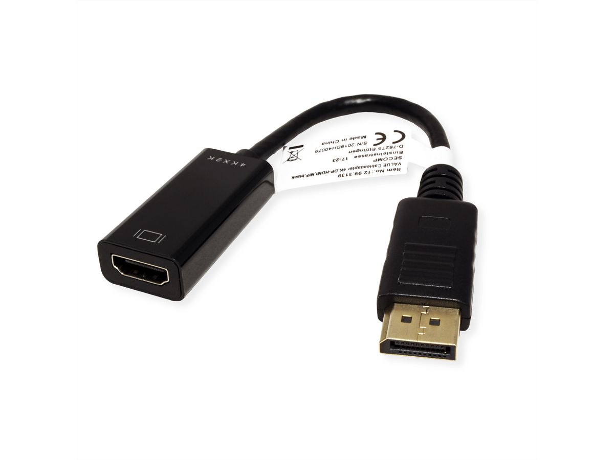 VALUE DisplayPort-HDMI Adapter, v1.2, DP ST - HDMI BU