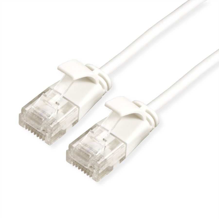 ROLINE UTP DataCenter Patchkabel Cat.6A (Class EA), LSOH, slim, weiß, 3 m