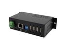 EX-6003HMVS Device Server 4x USB 2.0, DIN-Rail-Kit, Metall-Gehäuse